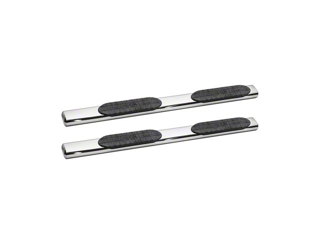 Pro Traxx 6-Inch Oval Side Step Bars; Stainless Steel (19-24 Sierra 1500 Double Cab)