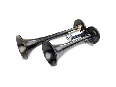 ProBlaster Compact Dual Air Horn System; Chrome (Universal; Some Adaptation May Be Required)