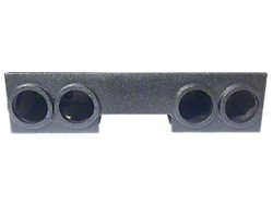 Quad 8-Inch Front Firing Subwoofer Box; Poly Coated (99-06 Sierra 1500 Extended Cab)