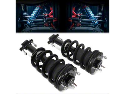 Quick Strut Assemblies with Coil Springs; Front (07-24 Sierra 1500, Excluding 14-24 Denali & AT4)
