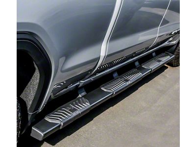 R5 M-Series Wheel-to-Wheel Nerf Side Step Bars; Black (19-23 Sierra 1500 Double Cab, Crew Cab)