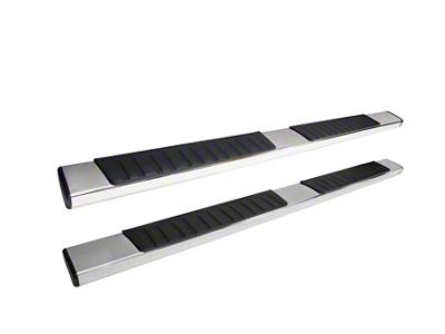 R7 Nerf Side Step Bars; Stainless Steel (19-25 Sierra 1500 Crew Cab)