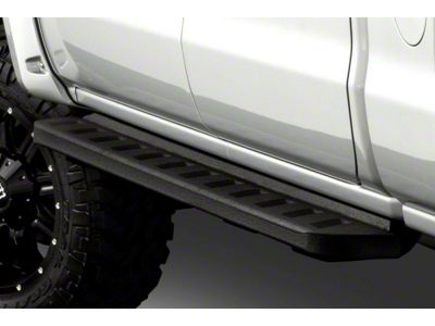 Go Rhino RB10 Running Boards; Protective Bedliner Coating (19-25 Sierra 1500 Double Cab)