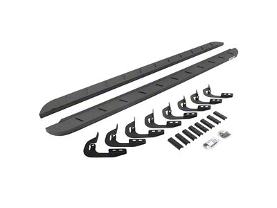 Go Rhino RB10 Slim Running Boards; Protective Bedliner Coating (14-18 Sierra 1500 Crew Cab)