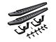 RB20 Running Boards with Drop Steps; Textured Black (19-24 Sierra 1500 Double Cab)