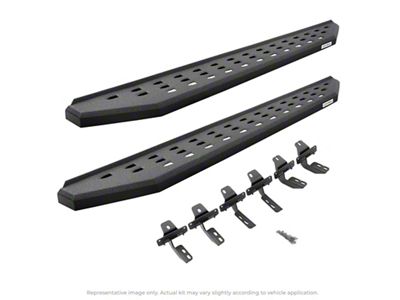 Go Rhino RB20 Running Boards; Protective Bedliner Coating (19-25 Sierra 1500 Double Cab)