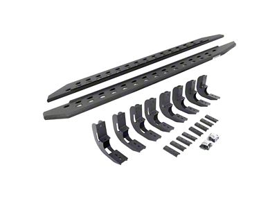 RB20 Slim Running Boards; Protective Bedliner Coating (19-23 Sierra 1500 Crew Cab)
