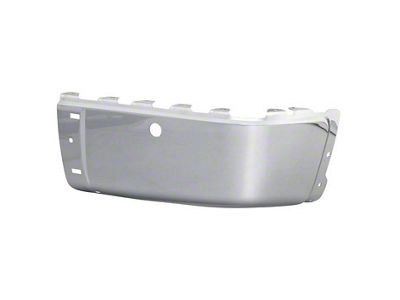 Rear Bumper Cap End; Pre-Drilled for Backup Sensors; Passenger Side; Chrome (07-13 Sierra 1500)