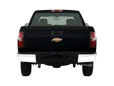 Rear Bumper Cover; Not Pre-Drilled for Backup Sensors; Gloss White (07-13 Sierra 1500)