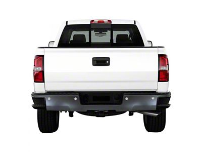 Rear Bumper Cover; Pre-Drilled for Backup Sensors; Paintable ABS (14-18 Sierra 1500)