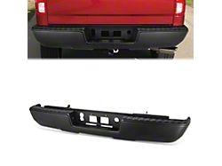 Rear Bumper; Not Pre-Drilled for Backup Sensors; Black (14-18 Sierra 1500)