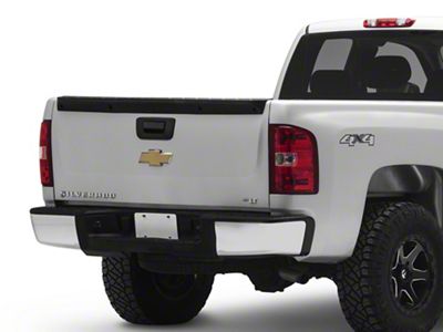 Rear Bumper; Not Pre-Drilled for Backup Sensors; Chrome (07-13 Sierra 1500)