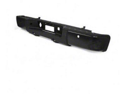 Replacement Rear Bumper; Pre-Drilled for Backup Sensors; Black (07-13 Sierra 1500)