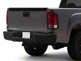 Rear Bumper; Pre-Drilled for Backup Sensors; Black (07-13 Sierra 1500)