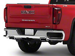 Rear Bumper; Pre-Drilled for Backup Sensors; Chrome (19-25 Sierra 1500 w/ Factory Dual Exhaust)