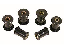 Rear Leaf Spring Bushing Kit; Black (99-14 Sierra 1500)