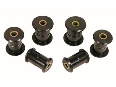 Rear Leaf Spring Bushing Kit; Black (99-14 Sierra 1500)