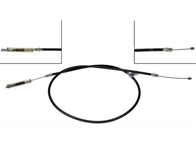 Rear Parking Brake Cable; Driver Side (99-03 Sierra 1500 Regular Cab w/ 6.50-Foot Standard Box)