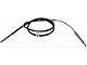 Rear Parking Brake Cable; Driver Side (09-11 Sierra 1500 Extended Cab; 12-13 Sierra 1500 Extended Cab w/ 6.50-Foot Standard Box, Crew Cab)