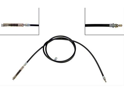 Rear Parking Brake Cable; Passenger Side (99-06 Sierra 1500 Regular Cab w/ 8-Foot Long Box, Extended Cab, Crew Cab w/ 2-Wheel Steering)