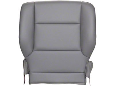 Replacement Bottom Seat Cover; Driver Side; Dark Ash/Gray Vinyl (14-16 Sierra 1500)