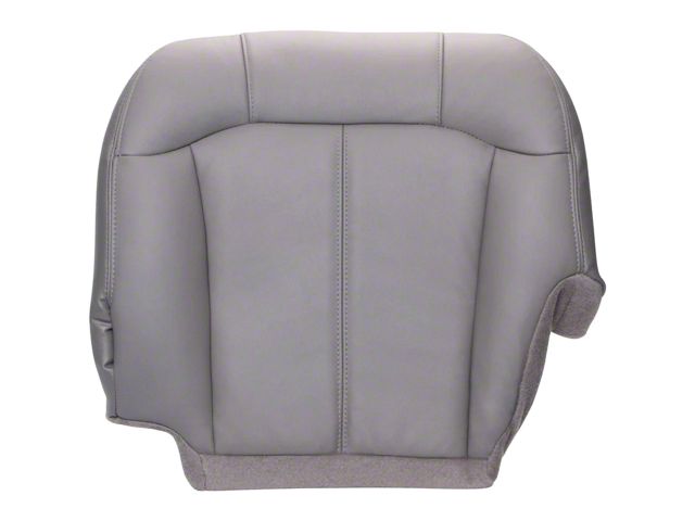 Replacement Bottom Seat Cover; Driver Side; Dark Pewter/Gray Leather (00-02 Sierra 1500)
