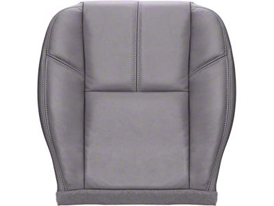 Replacement Bottom Seat Cover; Driver Side; Dark Titanium/Gray Vinyl (07-13 Sierra 1500)