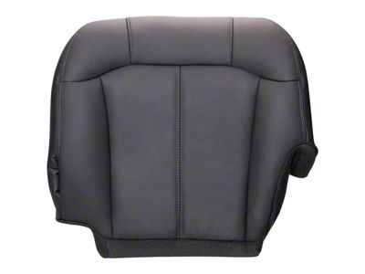 Replacement Bottom Seat Cover; Driver Side; Graphite/Dark Gray Leather (00-02 Sierra 1500)