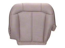 Replacement Bottom Seat Cover; Driver Side; Neutral/Tan Leather (00-02 Sierra 1500)