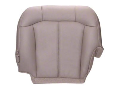 Replacement Bottom Seat Cover; Driver Side; Neutral/Tan Leather (00-02 Sierra 1500)