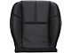 Replacement Bucket Seat Bottom Cover; Driver Side; Ebony/Black Leather (07-13 Sierra 1500 w/ Non-Ventilated Seats)