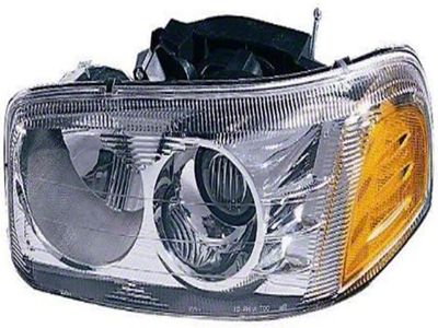 Replacement Halogen Headlight; Driver Side (2001 Sierra 1500 C3; 02-06 Sierra 1500 Denali)