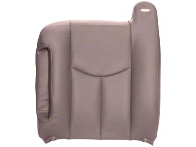 Replacement Top Seat Cover; Driver Side; Neutral/Tan Leather (03-06 Sierra 1500)