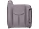 Replacement Top Seat Cover; Passenger Side; Dark Pewter/Gray Leather (03-06 Sierra 1500)