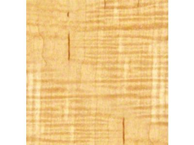 RETROLINER Real Wood Bed Liner; Curly Maple Wood; HydroSatin Finish; Polished Stainless Punched Bed Strips (14-18 Sierra 1500 w/ 5.80-Foot Short Box)