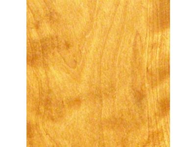 RETROLINER Real Wood Bed Liner; Flamed Birch Wood; HydroSatin Finish; Polished Stainless Punched Bed Strips (14-18 Sierra 1500 w/ 5.80-Foot Short Box)