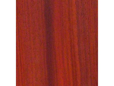 RETROLINER Real Wood Bed Liner; Paduak Wood; HydroShine Finish; Polished Stainless Punched Bed Strips (99-06 Sierra 1500 Fleetside w/ 6.50-Foot Standard Box)