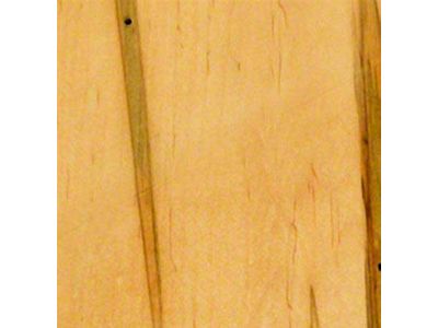 RETROLINER Real Wood Bed Liner; Wormy Maple Wood; HydroSatin Finish; Polished Stainless Punched Bed Strips (04-06 Sierra 1500 w/ 5.80-Foot Short Box)