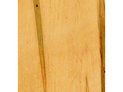 RETROLINER Real Wood Bed Liner; Wormy Maple Wood; HydroShine Finish; Polished Stainless Punched Bed Strips (99-06 Sierra 1500 Fleetside w/ 6.50-Foot Standard Box)
