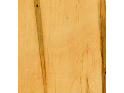 RETROLINER Real Wood Bed Liner; Wormy Maple Wood; HydroShine Finish; Polished Stainless Punched Bed Strips (19-25 Sierra 1500 w/ 6.50-Foot Standard Box)