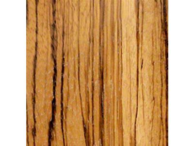 RETROLINER Real Wood Bed Liner; Zebra Wood; HydroShine Finish; Mild Steel Punched Bed Strips (04-06 Sierra 1500 w/ 5.80-Foot Short Box)