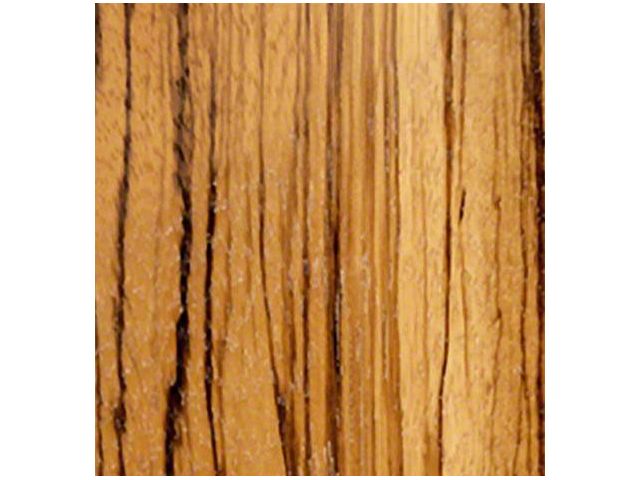 RETROLINER Real Wood Bed Liner; Zebra Wood; HydroShine Finish; Mild Steel Punched Bed Strips (07-13 Sierra 1500 w/ 5.80-Foot Short Box)