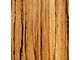 RETROLINER Real Wood Bed Liner; Zebra Wood; HydroShine Finish; Mild Steel Punched Bed Strips (07-13 Sierra 1500 w/ 5.80-Foot Short Box)