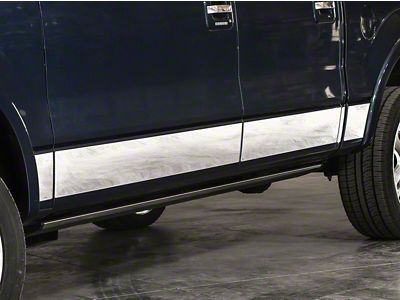 Rocker Armor Kit; Black (19-24 Sierra 1500 Crew Cab w/ 6.50-Foot Standard Box)