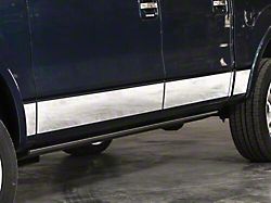 Rocker Armor Kit; Black (19-23 Sierra 1500 Double Cab)