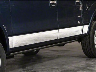 Rocker Armor Kit; Black (19-25 Sierra 1500 Double Cab)