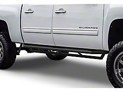 Rocker Armor Side Step Bars; Matte Black (04-06 Sierra 1500 Crew Cab)