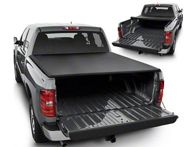 Roll Up Style Tonneau Cover; Black (07-13 Sierra 1500 w/ 5.80-Foot Short Box)