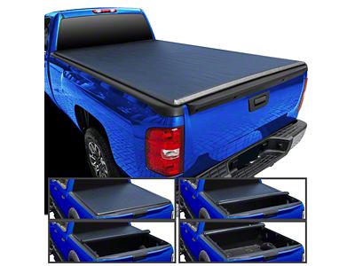 Roll Up Tonneau Cover; Black (07-13 Sierra 1500 w/ 6.50-Foot Standard Box)