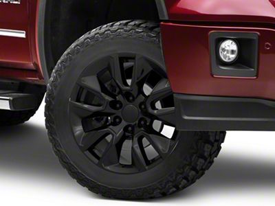 RST Style Black 6-Lug Wheel; 20x9; 28mm Offset (14-18 Sierra 1500)